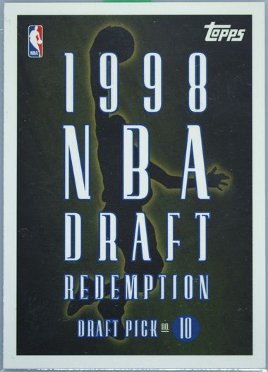 Auction Prices Realized Basketball Cards Topps Draft Redemption