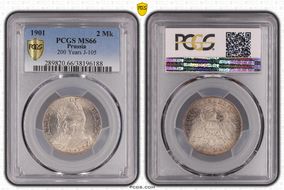 1901 2 Mk 200 Years J-105 MS66