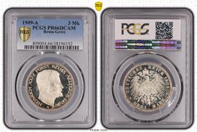 1909-A 3 Mk J-119 PR66DCAM