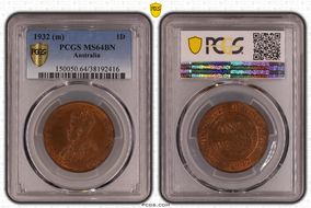 1932 (m) 1D MS64BN