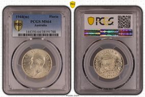 1944(m) Florin KM-40  Ag MS64