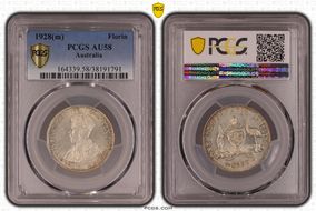 1928(m) Florin AU58