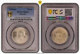 1944(m) Florin KM-40  Ag MS63