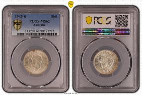 1943-S Shil KM-39  Ag MS62