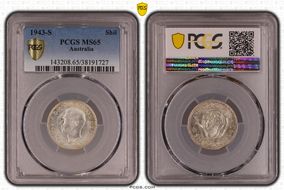 1943-S Shil KM-39  Ag MS65