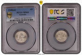 1948(m) 6D KM-38a Ag MS64