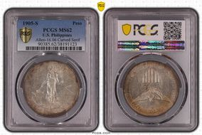 1905-S Peso Allen-16.06 Curved Serif MS62