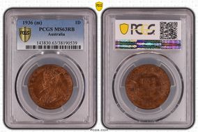 1936 (m) 1D KM-23 MS63RB