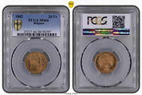 1882 20 Fr MS66