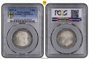 1937-A 2 Mk J-366 MS64