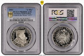 2003 "3 Mk" Der Weise 1917-E Reproduction PR68DCAM