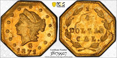 1871 G25C BG-766 MS64