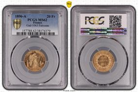 1896-A 20 Fr Gad-1063 F-533 Faisceau MS62