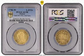 1786-W L.D'Or Gad-361 Dot, 2nd Sem. AU58