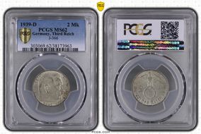 1939-D 2 Mk J-366 MS62