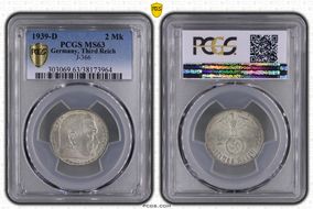 1939-D 2 Mk J-366 MS63