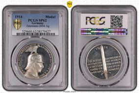 1914 Medal  Zetzmann-2004 Ag SILBER 990 SP62