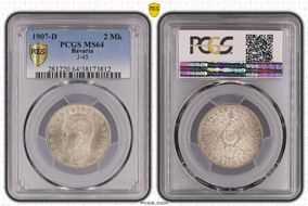 1907-D 2 Mk J-45 MS64