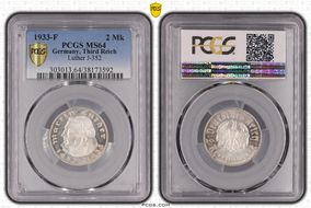 1933-F 2 Mk Luther J-352 MS64