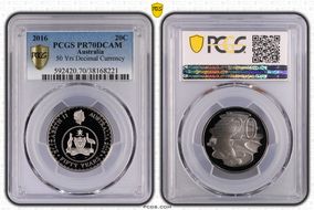 2016 20C 50 Yrs Decimal Currency PR70DCAM