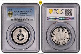 2016 50C 50 Yrs Decimal Currency PR70DCAM