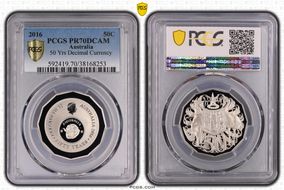 2016 50C 50 Yrs Decimal Currency PR70DCAM