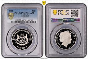 2001 50C Tasmania PR69DCAM