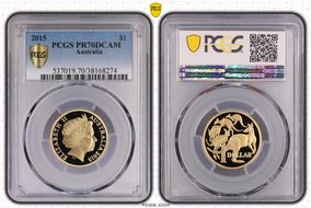 2015 $1 PR70DCAM