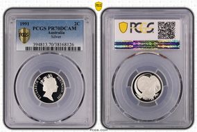 1991 2C Silver PR70DCAM