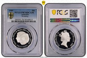 1989 50C Wedding Ag PR70DCAM