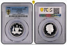 1998 20C 1910 Florin Silver PR68DCAM