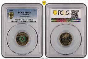 2014 $2 Remembrance - Colorized MS65