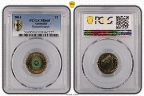 2014 $2 Remembrance - Colorized MS65