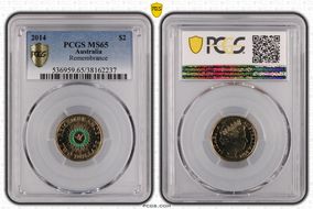 2014 $2 Remembrance - Colorized MS65