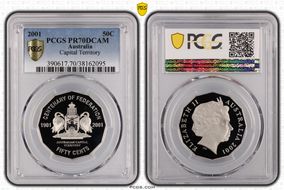 2001 50C Capital Territory PR70DCAM