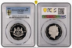 2001 50C Tasmania PR70DCAM