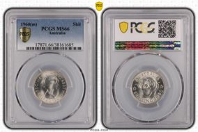 1960(m) Shil KM-59  Ag MS66