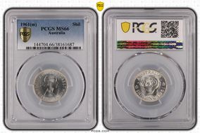 1961(m) Shil KM-59  Ag MS66