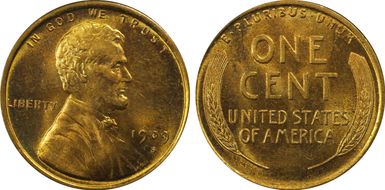 1909-S 1C Lincoln MS66RD