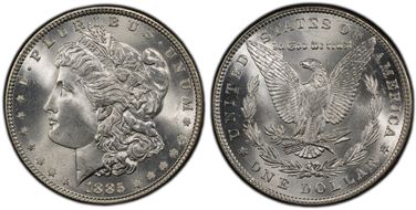 1885 $1 MS66