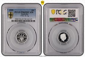 1999 20C 1942 3d Ag PR69DCAM