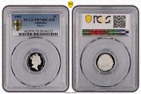1991 5C Silver PR70DCAM