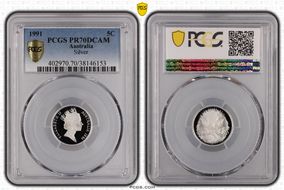 1991 5C Silver PR70DCAM