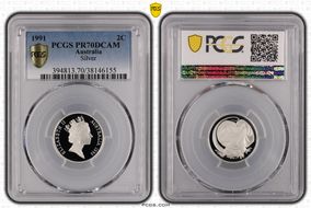 1991 2C Silver PR70DCAM