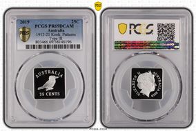 2019 25C 1912-21 Kook. Patterns Type III PR69DCAM