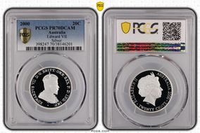2000 20C Edward VII Silver PR70DCAM