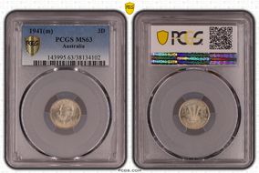 1941(m) 3D KM-37  Ag MS63