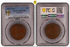 1917-I (c) 1D KM-23 MS62BN