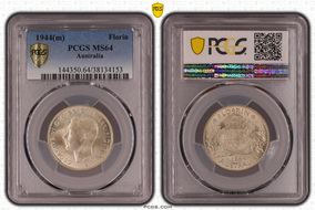 1944(m) Florin KM-40  Ag MS64