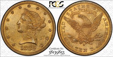 1882-O $10 MS61